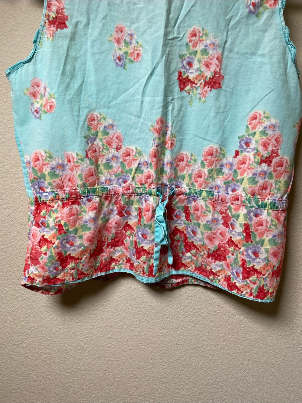 La Cera Aqua Floral Pajama Set View 6